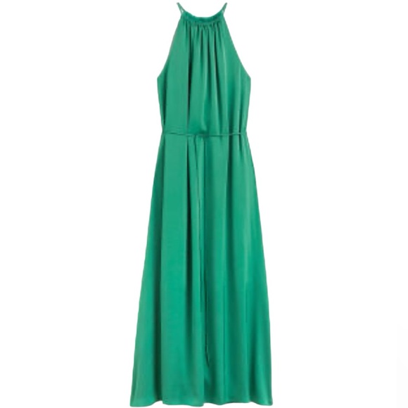 Lark & Ro Dresses & Skirts - Lark & Ro | Emerald Green Maxi Dress, Elastic Stretch Waist